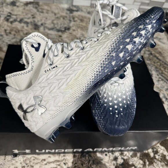 Under Armour Other - Under Armour - Spotlight Clone 3.0 MC Mens Football Cleats‎ White-Navy